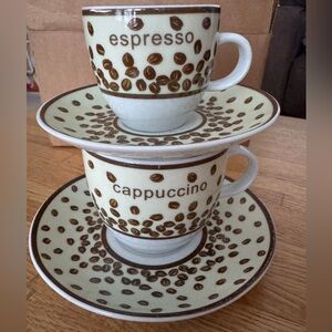 Espresso and Cappuccino Coffee Cup Set